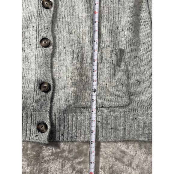 Old Navy Grey Marled Grandpa Cardigan Sweater Womens Size L - Picture 5 of 6